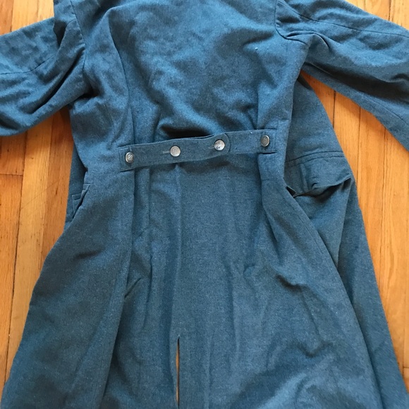 Full length vintage wool military pea coat - Picture 6 of 6